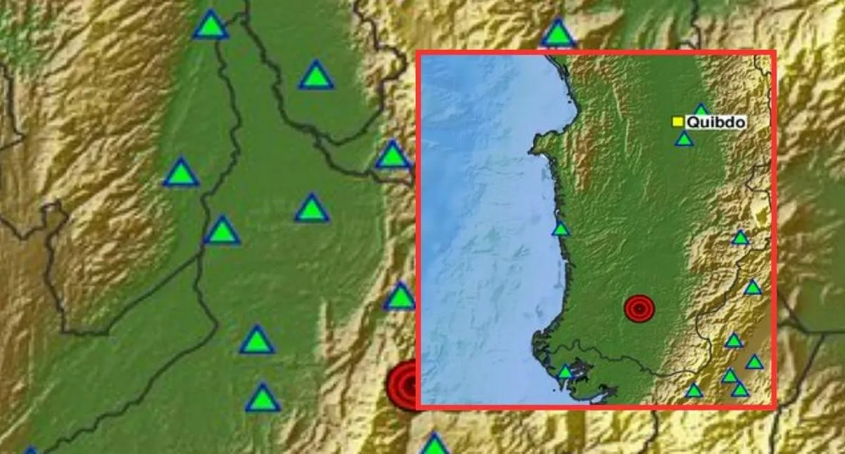 Sismos de magnitud 3,1 y 3,0 tuvieron epicentro en Santander y Chocó