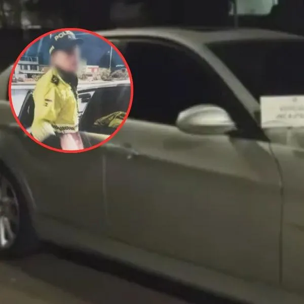 Este es el falso policía que fue capturado cuando iba en un BMW en Bogotá