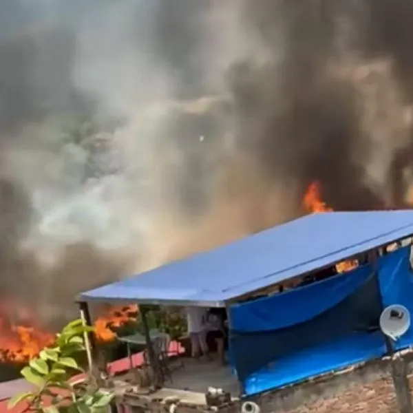 Imágenes de incendios forestales en Ortega, Tolima