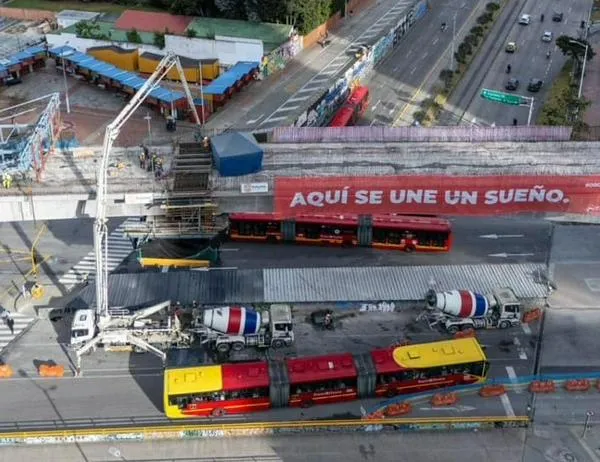 Obras Metro de Bogotá: terminó construcción estructural del primer puente ferroviario de voladizos sucesivos en av. Caracas con calle 26 