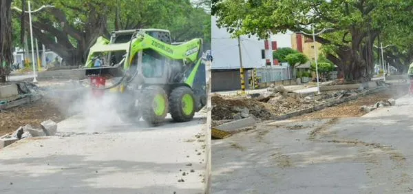 Contratista de la Avenida Simón Bolívar tendrá que reparar 20 losas que se fisuraron