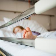 Niña hospitalizada
