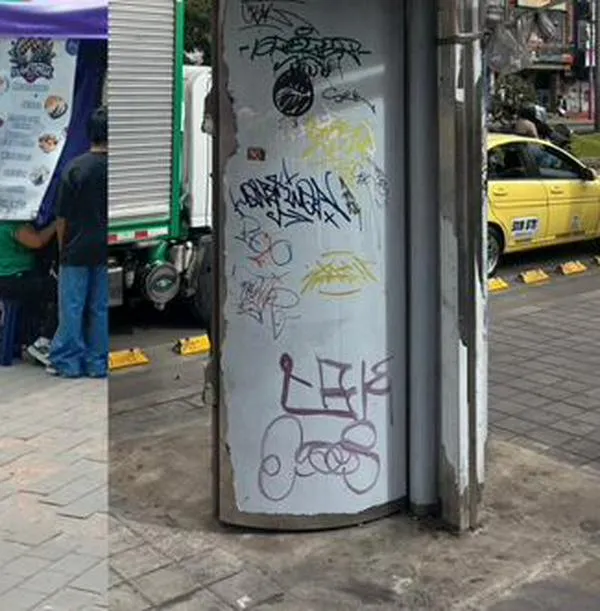 Cubículos para vendedores informales siguen sin uso y ya están vandalizados en Bogotá