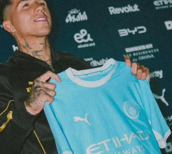 Enzo Fernández, en su llegada como nuevo refuerzo del Manchester City: "no lo dudé un segundo"