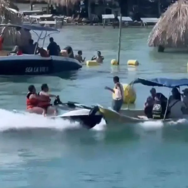 Video del accidente entre un jet ski y una lancha en Cholón - Cartagena