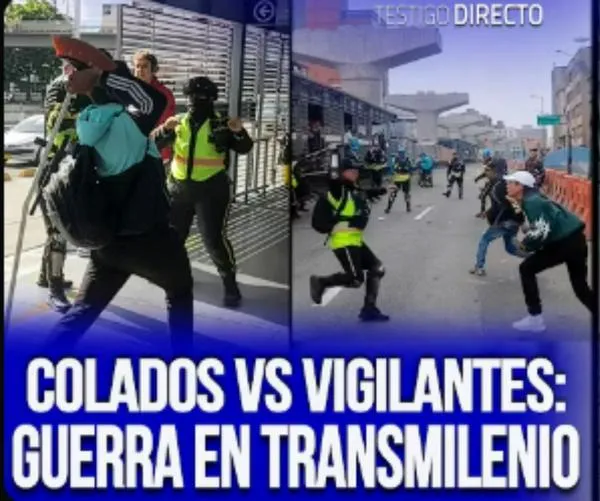 Transmilenio como un campo de batalla: más de 356 vigilantes han sido agredidos