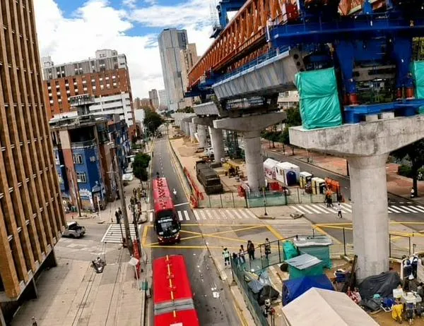 Por obras del Metro de Bogotá hay cierre total de la diagonal 40A con avenida Caracas 