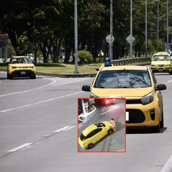 Taxista en Medellín no quiso esperar, pisó a recolector de basura y se voló