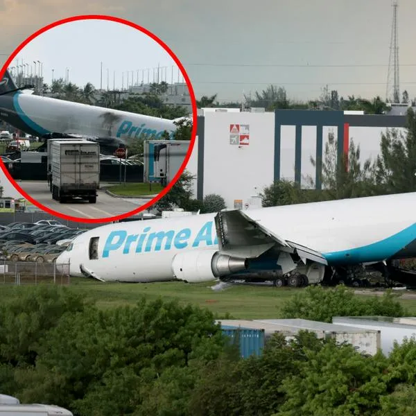 Video del accidente de avión de Amazon en el aeropuerto de Miami hoy domingo