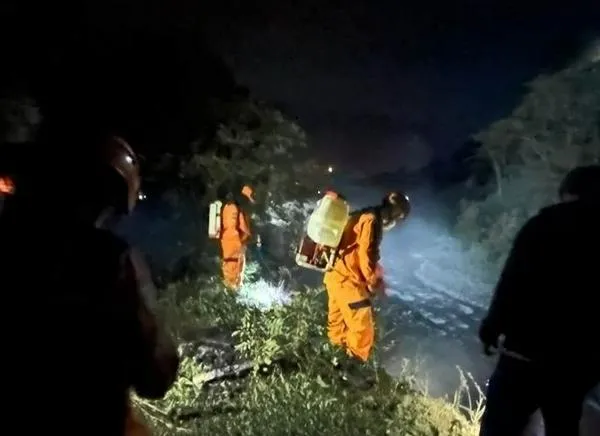 Defensa Civil evitó que incendio alcanzara depósito de gas en Cajamarca