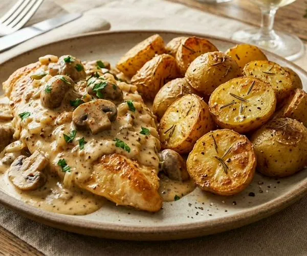 Pollo en salsa cremosa de mostaza con champiñones: una receta para innovar en casa