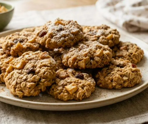 Galletas de avena y manzana: una receta deliciosa para calmar tus antojos