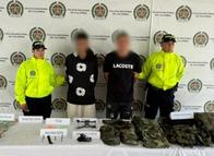 Operativo policial en Ibagué deja dos capturados y revela posible red de tráfico de drogas, armas y dinero falso