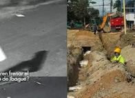 Ladrones se están robando materiales de la pavimentación en El Salado