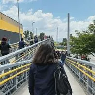 Transmilenio anunció cierres parciales en puente peatonal de estación Alquería