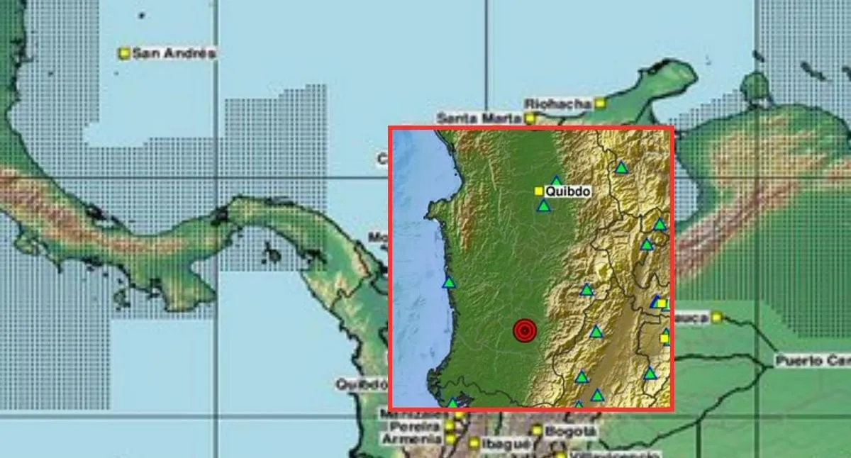 Temblor de magnitud 3.1 en Sipí (Chocó) durante esta madrugada del 10092026