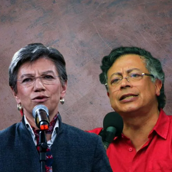 Gustavo Petro usa foto con Claudia López en plan contra Abelardo de la Espriella