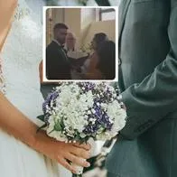 Video viral de matrimonio con mujer que dio al novio prueba de embarazo pública