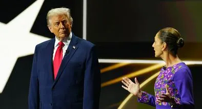 Donald Trump y Claudia Sheinbaum 