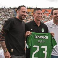 James Rodríguez fue presentado oficialmente en el Atanasio Girardot como nuevo refuerzo de Atlético Nacional. Conoce los detalles de su llegada y su número