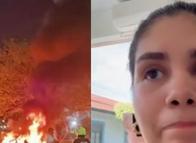 El angustioso relato de la familia que iba dentro de carro que se incendió en Ibagué