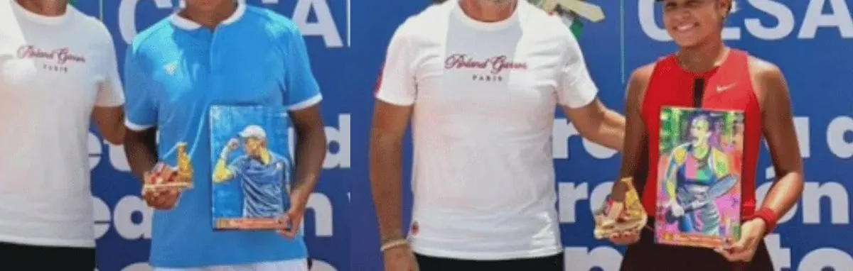 La estadounidense Luciana Chica y el colombiano Jairo Castañeda, campeones del J30 de tenis en Valledupar