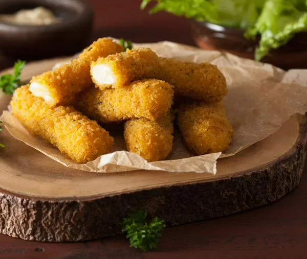 Rollitos de pollo y queso en freidora de aire