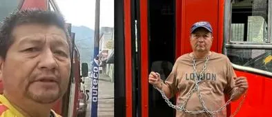 Pedro completa 26 días encadenado a una buseta en Ibagué