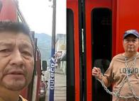 Pedro completa 26 días encadenado a una buseta en Ibagué