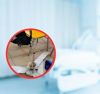 Ventilador se desprendió del techo de un colegio y golpeó a dos estudiantes