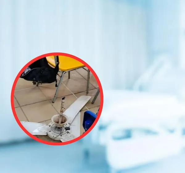 Ventilador se desprendió del techo de un colegio y golpeó a dos estudiantes