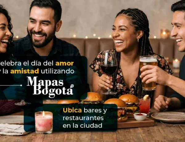 Celebra Amor y Amistad 2026: encuentra bares y restaurantes con Mapas Bogotá 