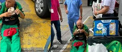 ¡No aguantó el cansancio! Anciano vendedor de vive 100 se desmayó en Ibagué