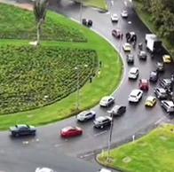 Semáforos en la glorieta de la 63 con 50: el debate sobre priorizar peatones o carros