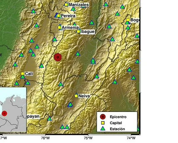 Un sismo de magnitud 4.1 se presentó en la región Andina en la madrugada del domingo