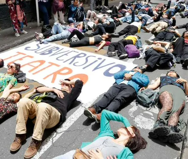 Sector cultural colombiano protestó contra los recortes en el Ministerio de Cultura