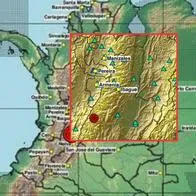 Temblor de magnitud 4.2 en Chaparral (Tolima) en madrugada de hoy 22/09/2026