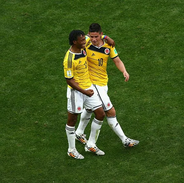 James Rodríguez y Juan Guillermo Cuadrado