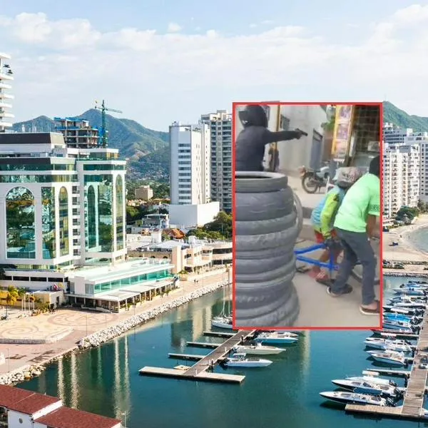 Video en Santa Marta de criminales disparando a negocio al lado de niños
