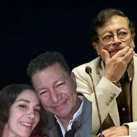 Gustavo Petro, Sondra Macollins y Moisés Garvin