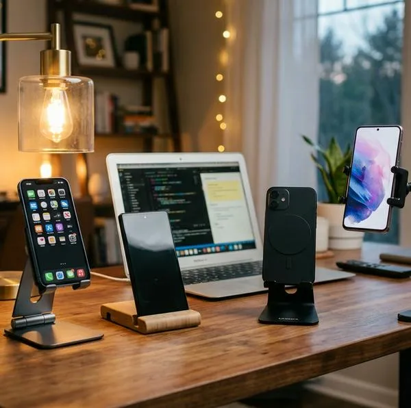 Mejores soportes de celular para escritorio: magnéticos, ajustables y plegables
