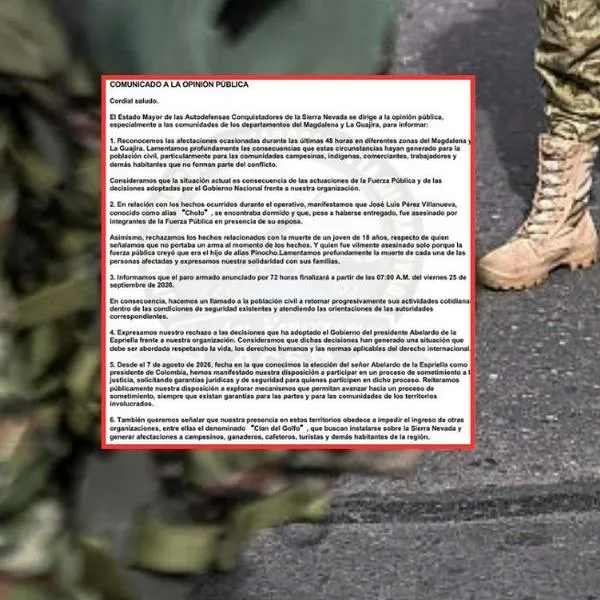 Paro armado en Magdalena y La Guajira llegaría a su fin pronto, según Pachencas
