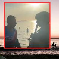 Militares patrullaban playa de Santa Marta y recibieron aplausos de turistas