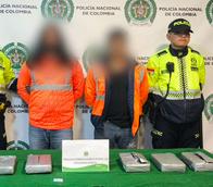 Capturan a dos operadores logísticos con siete kilos de cocaína en el aeropuerto El Dorado