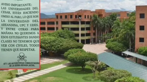 ¿Qué pasó con el panfleto que amenazaba a universidades de Valledupar? UPC decidió retornar a la normalidad