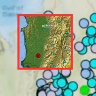 Temblor de magnitud 3.1. en Istmina (Chocó) y serie de sismos en noche de hoy