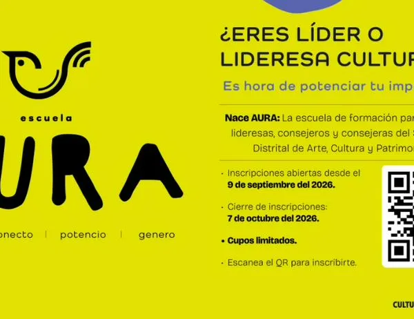 AURA, la escuela que potencia el liderazgo cultural en Bogotá, abre sus puertas a toda la ciudadanía 