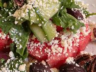 Ensalada de sandía, pepino y queso feta