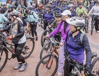Cerca de 3.000 personas participaron en el inicio de las semanas de la Bicicleta y la Seguridad Vial  