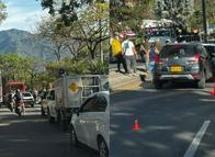 ¡Tremendo caos! Accidentes provocan fuerte congestión en Ibagué